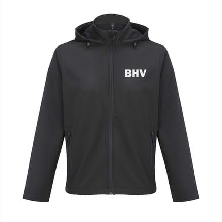 BHV Softshell jas met capuchon - Waterafstotend - 2-laags - Maat S