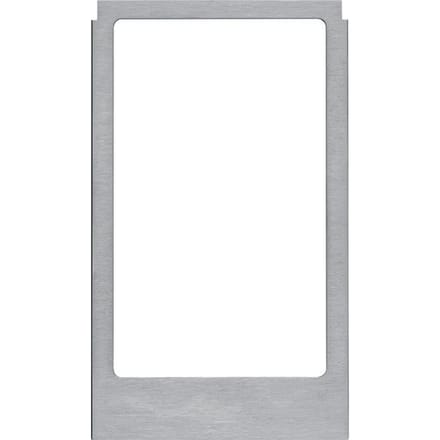 Groot schuin geborsteld roestvrij stalen design frame - WD2243