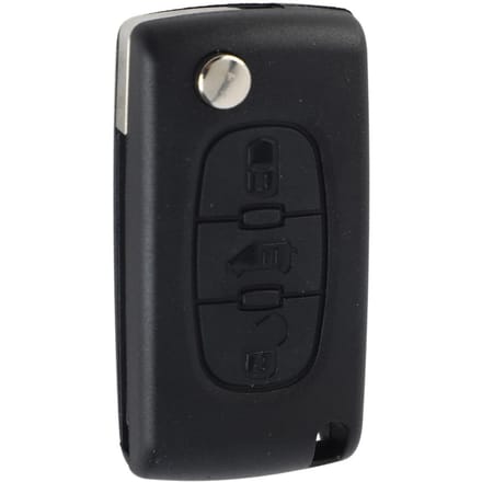 Étui de protection coque pour télécommande de voiture à 3 boutons compatible avec Partner gray