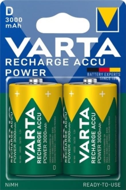 Varta Recharge Accu Power D 3000mAh blister 2 - 10 blisters