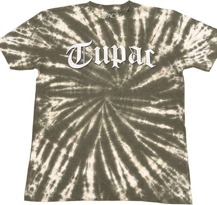 Tupac - Gothic Logo Heren T-shirt - M - Groen
