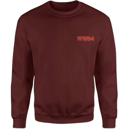 DC Wonder Woman WW84 Embroidered Unisex Sweatshirt - Burgundy - S