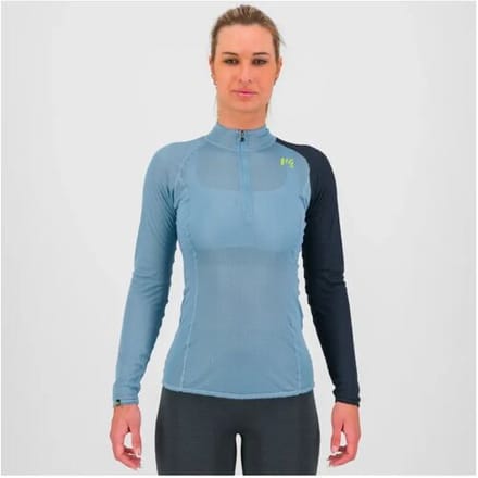Karpos Women's Dinamico Octa Jersey Half Zip Baselayer (Maat - M, Kleur - Mountain Spring / Vulcan)