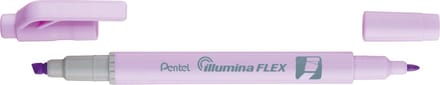 Pentel Illumina Flex markeerstift 1 stuk(s) Beitelvormige/fijne punt Violet