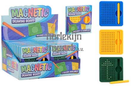 Johntoy magnetisch tekenbord speelgoed 11 cm assorti creatief.