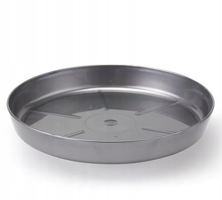 Lamela - Plastic Plantenschaal - Zilver - 11,2 cm - 1,2 cm