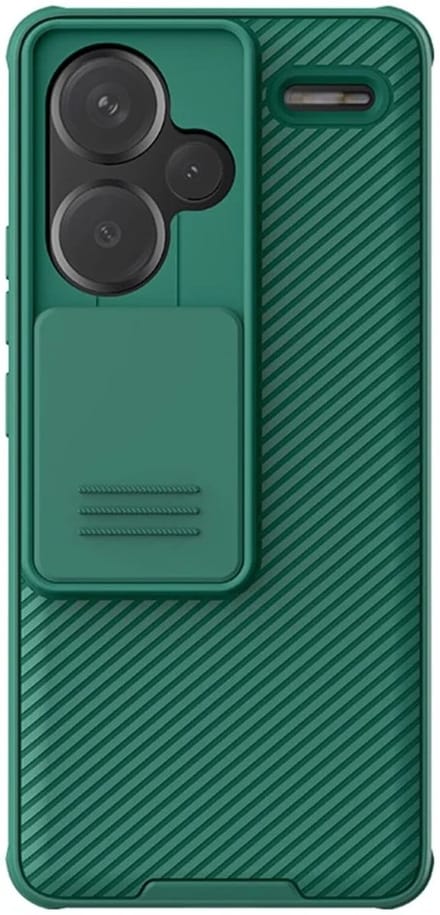 Nillkin CamShield Hoesje voor de Xiaomi Redmi Note 13 Pro Plus - Back Cover met Camera Slider Groen