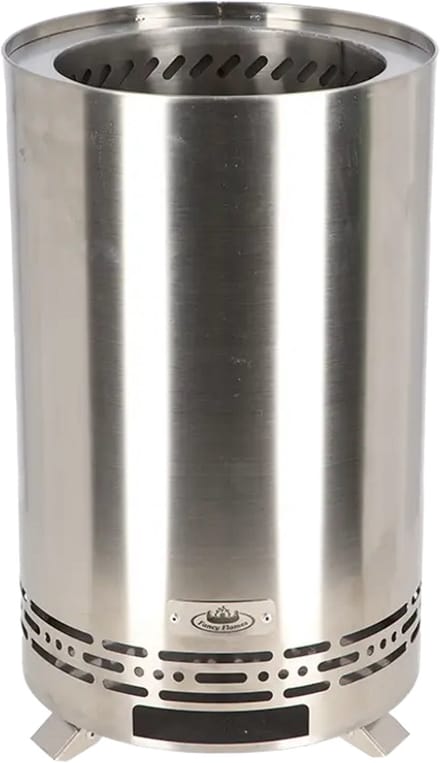Houtpellet vuurkorf M zilverkleur - Esschert design