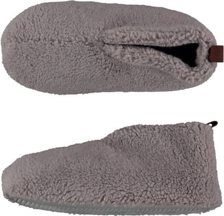 Pantoffels - Sloffen dames - Laag - Teddy Wol - Donkergrijs | 37/38