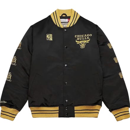 Mitchell And Ness NBA Mvp Satin Jas Zwart