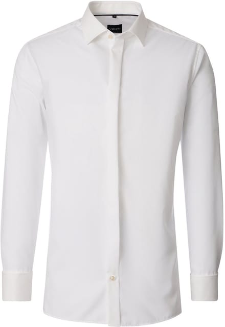 VENTI CASA MODA comfort fit overhemd - popeline - offwhite - Strijkvrij - Boordmaat: 47