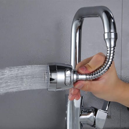 Keuken Universele Beluchter Waterkraan Spatkop Uitloop Verlengd Verlengstuk Filter Douchekop gray