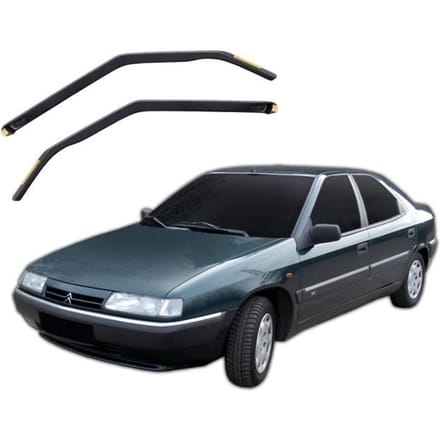 Wind deflectors - Heko - Citroen Xantia 5D - Getint - Versterkt acryl - Eenvoudige installatie