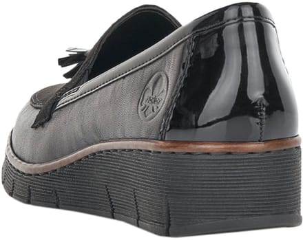 RIEKER 53771-00 Mocassin zwart maat 41