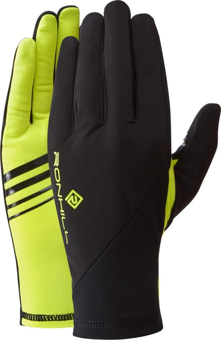 Ronhill - Running / Hardloop handschoenen - Unisex - Wind Block Glove - fluo yellow - maat: S