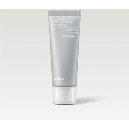 CELIMAX Crème Solaire Aqueuse Double Barrière SPF50+ PA++++ Crème Solaire Minérale Hydratante 40ml 1 Pack (40ml) white