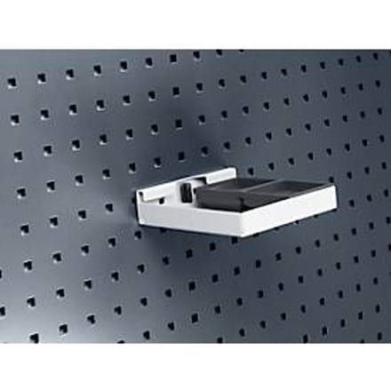 Bodemplaat Perfo S1, B 154 x D 89 x H 39 mm, aluminium, lichtgrijs RAL 7035