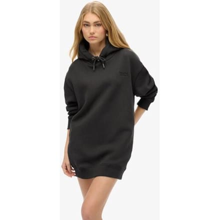 Superdry Essential Sweatjurk met Capuchon Zwart Grootte: 38-40