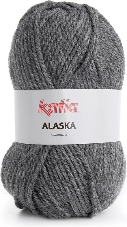 Katia Alaska - 10 donkergrijs - Acryl Garen