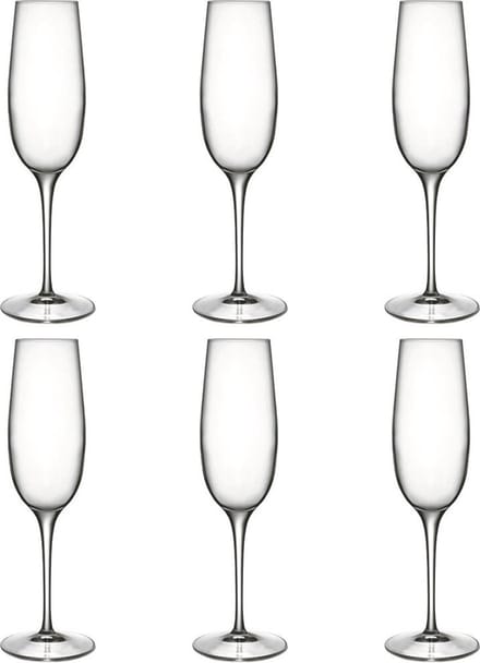 Luigi Bormioli Palace - Champagneglas - 23,5 cl - 6 stuks