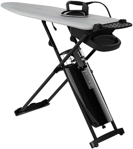 Laurastar Smart M Strijksystemen en een Professioneel Strijkijzer Stoomgenerator Actieve Strijkplank, Hygiënische DMS-stoom, Actieve 3D-Zool, Gepulseerde Stoom, Unieke Temperatuur