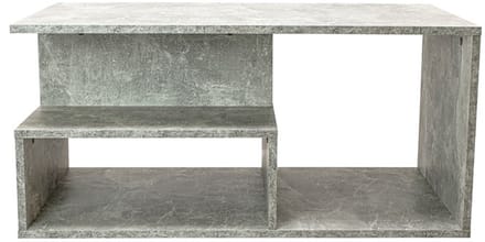 PRIMA PRIMA - Salontafel - Betonlook - Met extra plank - Minimalistisch design