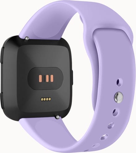 Siliconen bandje - geschikt voor Fitbit Versa / Versa 2 - maat M/L - lila