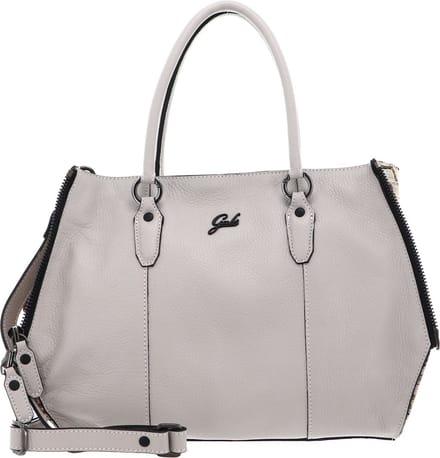 Gabs Leren Schoudertas Ivette TG Bull + Persiano Black Shoulder Bag Sasso Crème