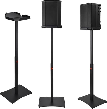 Verstelbare Speakerstandaard 25"-39" van Carbon Staal voor Draagbare Bluetooth Speakers, Tripod Basis voor Optimale Geluidsweergave