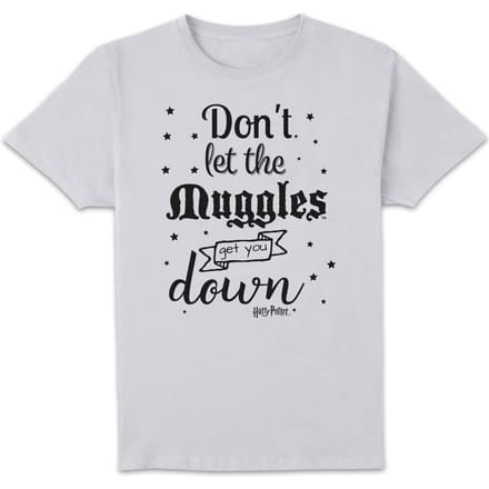 Harry Potter Don't Let The Muggles Get You Down T-shirt - Wit - L
