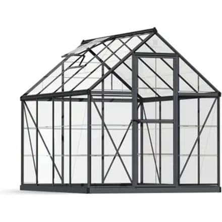Canopia Tuinkas Harmony 6x8 - Polycarbonaat - Grijs - 185x247x208cm
