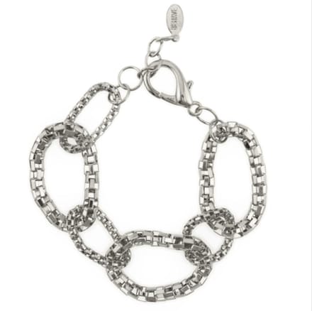 Behave - zilverkleurige armband met open schakels - stijlvol accent