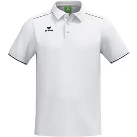 Erima Cmpt 3 Wings Polo Heren - Wit / Zwart | Maat: M