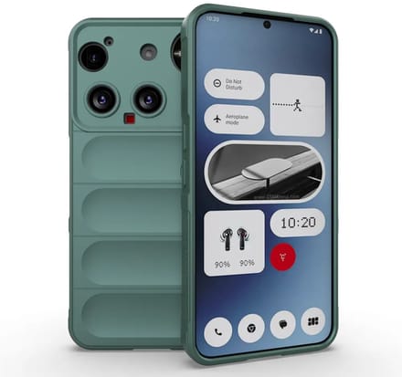 MobyDefend Hoesje - Geschikt voor Nothing Phone (3) - TPU Gripcase - Groen