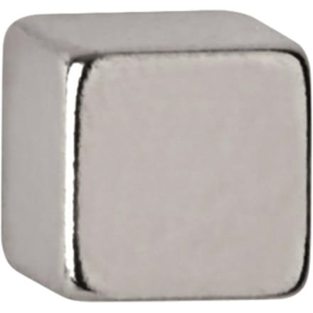 MAUL Magneet Kubus 10 stuks 1,1 kg staal metaal Neodymium 0.5 x 0.5 x 0.5 cm zilver