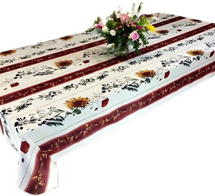 Vlekbestendig tafelkleed Terracotta Beige Patroon 100% Polyester