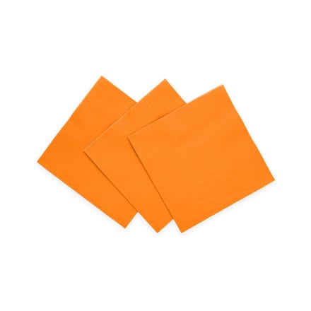 20 3-Laags Papieren Servetten 24x24 Oranje