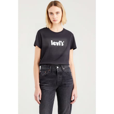 Levi's The T-shirt Black Größe: S | Hemden Outlet | Damen | Schwarz