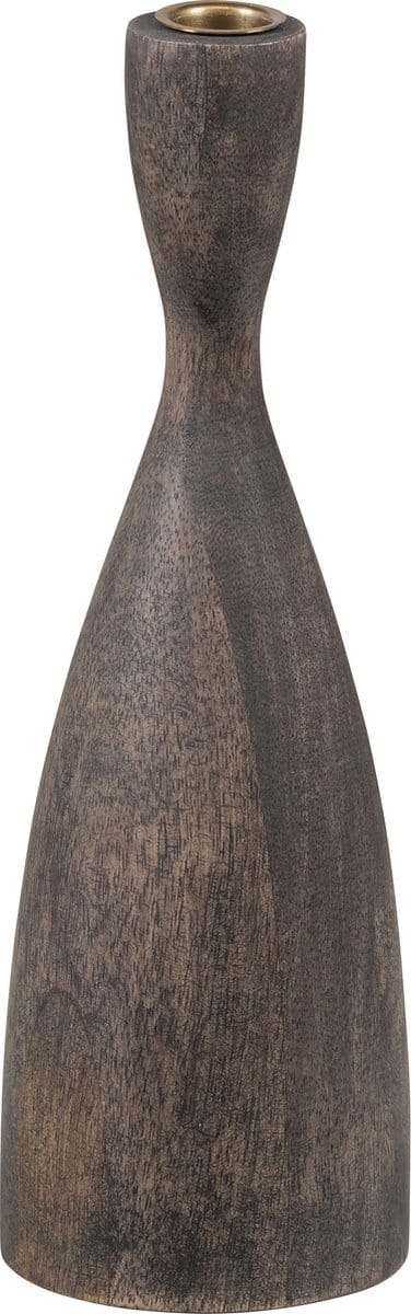 WOOOD Exclusive Rosa Kandelaar - Hout - Bruin - 28x9x9
