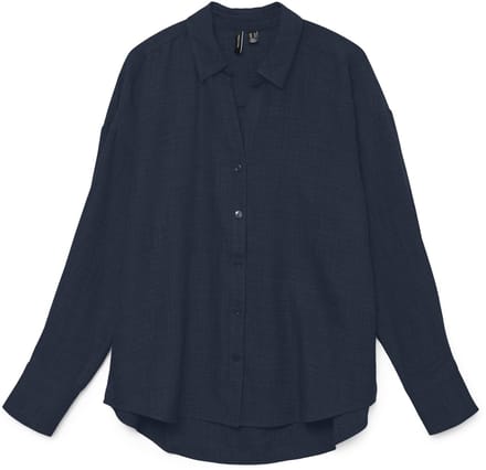 VERO MODA - VMMELANEY QUEENY LS SHIRT WVN NOOS - Dames - Blouses
