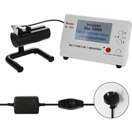 WeiShi No.1900 multifunctionele professionele timegrapher nauwkeurige mechanische horlogetest repareren AU Plug white