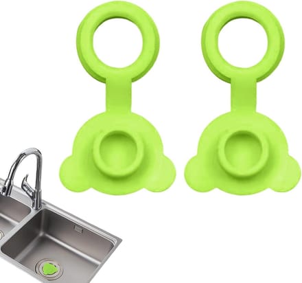 Wastafelstekker - Badstop - Water Vasthouden - Zachte Siliconen - 3.5 cm - Grijs Groen