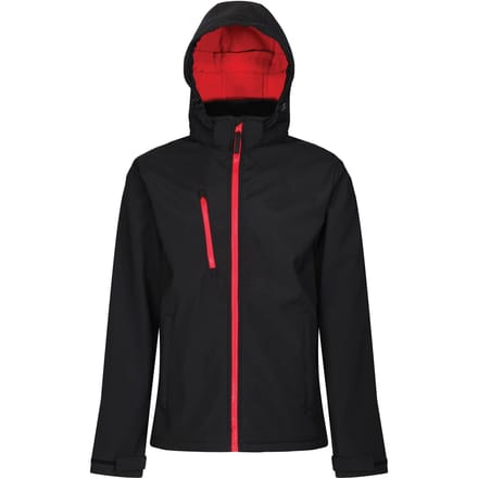 Regatta Heren Venturer 3-laags membraan Soft Shell Jas (Zwart/Rood)