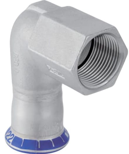 Mapress RVS 316 Overgangsfitting met 2 aansl.
