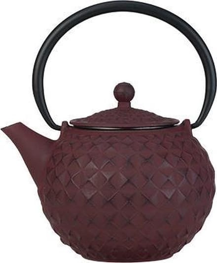 Cosy & Trendy Theepot Sakai Incl. Filter - 1 Liter - Gietijzer - Rood