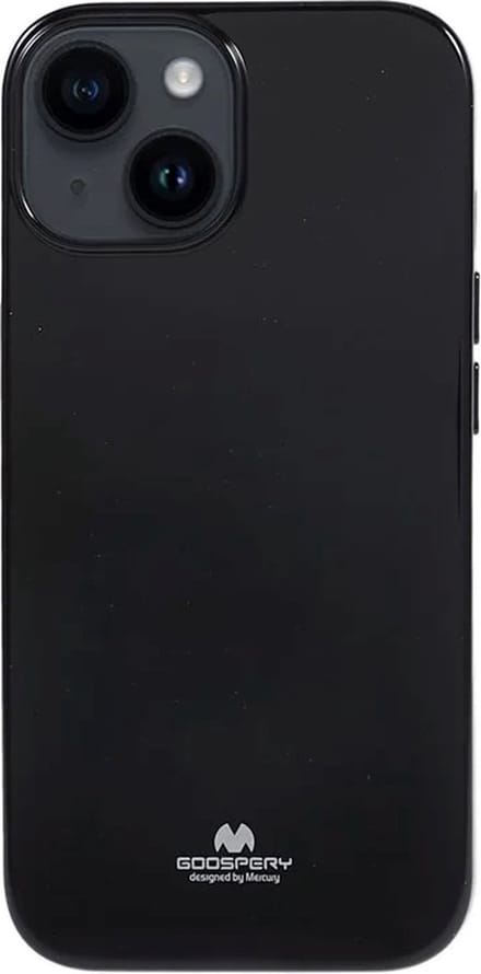 Goospery – iPhone 15 – Backcover hoesje Jelly – Zwart