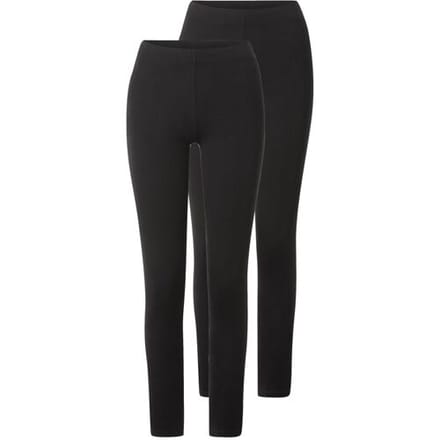 ESMARA Set van 2 dames leggings (Zwart, S (36/38))