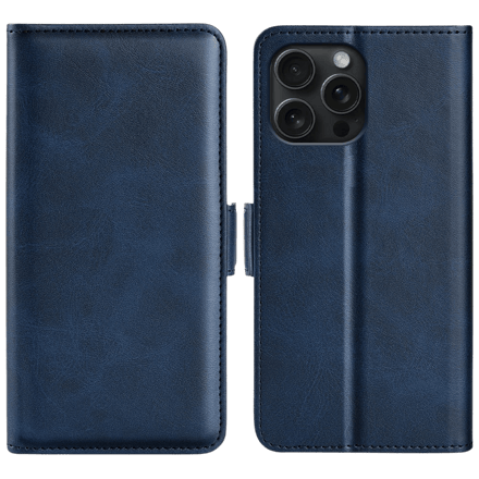 Comfycase Apple iPhone 16 Pro Max Bookcase Hoesje Blauw