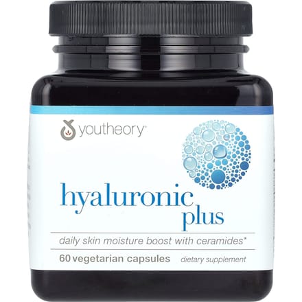 Youtheory, Hyaluronzuur Plus, 60 Vegetarische Capsules