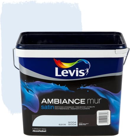 Levis Ambiance Muurverf - Satin - Soda - 5L